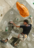 Jorg Verhoeven of Netherland during men finals of last IFSC Sport Climbing World cup of 2010 season. Final race of IFSC Sport Climbing World Cup of 2010 season was held in Kranj, Slovenia on 14th of November 2010.
