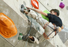 Jorg Verhoeven of Netherland during men finals of last IFSC Sport Climbing World cup of 2010 season. Final race of IFSC Sport Climbing World Cup of 2010 season was held in Kranj, Slovenia on 14th of November 2010.

