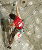 Thomas Tauporn of Germany during men finals of last IFSC Sport Climbing World cup of 2010 season. Final race of IFSC Sport Climbing World Cup of 2010 season was held in Kranj, Slovenia on 14th of November 2010.
