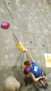Jakob Schubert of Austria during men finals of last IFSC Sport Climbing World cup of 2010 season. Final race of IFSC Sport Climbing World Cup of 2010 season was held in Kranj, Slovenia on 14th of November 2010.
