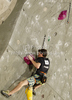 Gauthier Supper of France during men finals of last IFSC Sport Climbing World cup of 2010 season. Final race of IFSC Sport Climbing World Cup of 2010 season was held in Kranj, Slovenia on 14th of November 2010.
