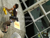 Ramon Julian Puigblanque of Spain during men finals of last IFSC Sport Climbing World cup of 2010 season. Final race of IFSC Sport Climbing World Cup of 2010 season was held in Kranj, Slovenia on 14th of November 2010.
