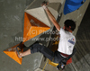 Romain Desgranges of France during men finals of IFSC Sport Climbing World cup 2011. Finals of IFSC Sport Climbing World Cup 2011 were held in Kranj, Slovenia on 20th of November 2011.

