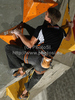 Jorg Verhoeven of Netherlands during men finals of IFSC Sport Climbing World cup 2011. Finals of IFSC Sport Climbing World Cup 2011 were held in Kranj, Slovenia on 20th of November 2011.
