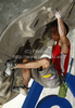 Winner Sean Mccoll of Canada during men finals of IFSC Sport Climbing World cup 2011. Finals of IFSC Sport Climbing World Cup 2011 were held in Kranj, Slovenia on 20th of November 2011.
