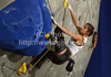 Charlotte Durif of France during women finals of IFSC Sport Climbing World cup 2011. Finals of IFSC Sport Climbing World Cup 2011 were held in Kranj, Slovenia on 20th of November 2011.
