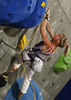 Angela Eiter of Austria during women finals of IFSC Sport Climbing World cup 2011. Finals of IFSC Sport Climbing World Cup 2011 were held in Kranj, Slovenia on 20th of November 2011.
