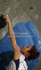 Winner Jain Kim of Korea during women finals of IFSC Sport Climbing World cup 2011. Finals of IFSC Sport Climbing World Cup 2011 were held in Kranj, Slovenia on 20th of November 2011.
