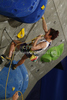 Winner Jain Kim of Korea during women finals of IFSC Sport Climbing World cup 2011. Finals of IFSC Sport Climbing World Cup 2011 were held in Kranj, Slovenia on 20th of November 2011.
