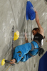Second placed Mina Markovic of Slovenia during women finals of IFSC Sport Climbing World cup 2011. Finals of IFSC Sport Climbing World Cup 2011 were held in Kranj, Slovenia on 20th of November 2011.
