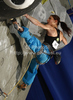 Second placed Mina Markovic of Slovenia during women finals of IFSC Sport Climbing World cup 2011. Finals of IFSC Sport Climbing World Cup 2011 were held in Kranj, Slovenia on 20th of November 2011.
