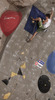 Domen Skofic of Slovenia climbing during finals of IFSC Climbing World cup in Kranj, Slovenia. IFSC Climbing World cup finals were held in Zlato Polje Arena in Kranj, Slovenia, on Sunday, 16th of November 2014.
