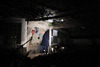 Romain Desgranges of France climbing during finals of IFSC Climbing World cup in Kranj, Slovenia. IFSC Climbing World cup finals were held in Zlato Polje Arena in Kranj, Slovenia, on Sunday, 16th of November 2014.
