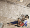 Winner Adam Ondra of Czech climbing during finals of IFSC Climbing World cup in Kranj, Slovenia. IFSC Climbing World cup finals were held in Zlato Polje Arena in Kranj, Slovenia, on Sunday, 16th of November 2014.
