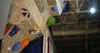 Winner Mina Markovic of Slovenia climbing during finals of IFSC Climbing World cup in Kranj, Slovenia. IFSC Climbing World cup finals were held in Zlato Polje Arena in Kranj, Slovenia, on Sunday, 16th of November 2014.
