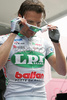 Danilo Di Luca (Italy) of LPR Brakes at starting area of 13th stage of Giro d Italia, from Modena to Cittadella (177 km). 13th stage was held on 23rd of May 2008.
