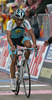 Fifteenth placed Alberto Contador Velasco (Spain) of Astana at finish line of 14th stage of Giro d Italia, from Verona to Alpe di Pampeago / Val di Fiemme (193 km). 14th stage was held on 24th of May 2008.
