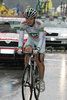 40th placed Jure Golcer (Slovenia) of LPR Brakes at finish line of 15th stage of Giro d Italia, from Arabba to Passo Fedaia / Marmolada - Dolomiti Stars (153 km). 15th stage was held on 25th of May 2008.
