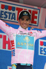 Alberto Contador Velasco (Spain) of Astana in pink jersey, the best in general classification of 15th stage of Giro d Italia, from Arabba to Passo Fedaia / Marmolada - Dolomiti Stars (153 km). 15th stage was held on 25th of May 2008.
