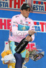 Alberto Contador Velasco (Spain) of Astana in pink jersey, the best in general classification of 15th stage of Giro d Italia, from Arabba to Passo Fedaia / Marmolada - Dolomiti Stars (153 km). 15th stage was held on 25th of May 2008.

