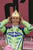 Winner Franco Pellizotti (Italy) of Liquigas at individual mountain chronometre of 16th stage of Giro d Italia, from San Vigilio di Marebbe to Plan de Corones. 16th stage was held on 26th of May 2008.
