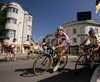 Cyclists riding during 41st Grand Prix Kranj, Filip Majcen Memorial cycle race. 41st Grand Prix Kranj was held in Kranj, Slovenia, on 31st of May 2008.
