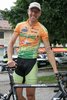 Always smiling Vladimir Kerkez of Slovenia (Sava) before the start in the 3rd stage from Skofja Loka to Krvavec (110 km) of the 15th Tour de Slovenie. The race was held on 13th of June, 2008.
