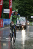 Second placed Franco Pellizotti of Italia (Liquigas) finishing 3rd stage from Skofja Loka to Krvavec (110 km) of the 15th Tour de Slovenie. The race was held on 13th of June, 2008.
