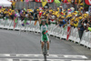Winner Simon Gerrans (Aus, Credit Agricole) at 15th stage from Embrun (FRA) to Prato Nevoso (ITA,  183 km) of Tour de France, 2008. The stage was held on 20th of July, 2008.
