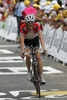 Frank Schleck (Lux, CSC-Saxo Bank) at 15th stage from Embrun (FRA) to Prato Nevoso (ITA,  183 km) of Tour de France, 2008. The stage was held on 20th of July, 2008.
