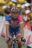 Marzio Bruseghin (Ita, Lampre) at 15th stage from Embrun (FRA) to Prato Nevoso (ITA,  183 km) of Tour de France, 2008. The stage was held on 20th of July, 2008.
