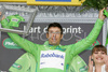 Oscar Freire (Spa, Rabobank) in green jersey as the best in points classification at 15th stage from Embrun (FRA) to Prato Nevoso (ITA,  183 km) of Tour de France, 2008. The stage was held on 20th of July, 2008.
