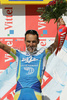 Winner of the stage Cyril Dessel (Fra, AG2R La Mondiale) at the finish of the 16th stage from Cuneo (ITA) to Jausiers  (FRA) of Tour de France. The stage was held on 22nd of July, 2008 and it was 157 km long.
