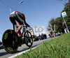 Second placed Patrick Gretsch of Germany riding during U23 time trial race of UCI Road Cycling World Championships in Varese, Italy. U23 time trial of UCI Road cycling World Championships was held in Varese, Italy, on Tuesday 23rd of September 2008.
