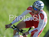 Daniel Kreutzfeldt of Denmark riding during U23 time trial race of UCI Road Cycling World Championships in Varese, Italy. U23 time trial of UCI Road cycling World Championships was held in Varese, Italy, on Tuesday 23rd of September 2008.
