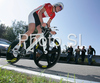 Andreas Henig of Germany riding during U23 time trial race of UCI Road Cycling World Championships in Varese, Italy. U23 time trial of UCI Road cycling World Championships was held in Varese, Italy, on Tuesday 23rd of September 2008.

