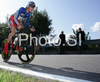 Nicolas Boisson of France riding during U23 time trial race of UCI Road Cycling World Championships in Varese, Italy. U23 time trial of UCI Road cycling World Championships was held in Varese, Italy, on Tuesday 23rd of September 2008.
