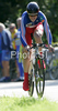 Tony Gallopin of France riding during U23 time trial race of UCI Road Cycling World Championships in Varese, Italy. U23 time trial of UCI Road cycling World Championships was held in Varese, Italy, on Tuesday 23rd of September 2008.
