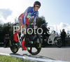 Tony Gallopin of France riding during U23 time trial race of UCI Road Cycling World Championships in Varese, Italy. U23 time trial of UCI Road cycling World Championships was held in Varese, Italy, on Tuesday 23rd of September 2008.
