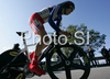Tony Gallopin of France riding during U23 time trial race of UCI Road Cycling World Championships in Varese, Italy. U23 time trial of UCI Road cycling World Championships was held in Varese, Italy, on Tuesday 23rd of September 2008.
