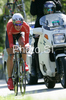 Second placed Patrick Gretsch of Germany riding during U23 time trial race of UCI Road Cycling World Championships in Varese, Italy. U23 time trial of UCI Road cycling World Championships was held in Varese, Italy, on Tuesday 23rd of September 2008.
