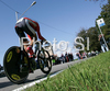 Second placed Patrick Gretsch of Germany riding during U23 time trial race of UCI Road Cycling World Championships in Varese, Italy. U23 time trial of UCI Road cycling World Championships was held in Varese, Italy, on Tuesday 23rd of September 2008.
