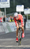 Patrick Gretsch of Germany finishing U23 time trial race of UCI Road Cycling World Championships in Varese, Italy. U23 time trial of UCI Road cycling World Championships was held in Varese, Italy, on Tuesday 23rd of September 2008.
