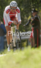Trine Schmidt of Denmark riding during Women elite time trial race of UCI Road Cycling World Championships in Varese, Italy. Women elite time trial of UCI Road cycling World Championships was held in Varese, Italy, on Wednesday 24th of September 2008.
