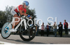 Ninth placed Charlotte Becker of Germany riding during Women elite time trial race of UCI Road Cycling World Championships in Varese, Italy. Women elite time trial of UCI Road cycling World Championships was held in Varese, Italy, on Wednesday 24th of September 2008.

