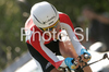 Third placed Judith Arndt of Germany riding during Women elite time trial race of UCI Road Cycling World Championships in Varese, Italy. Women elite time trial of UCI Road cycling World Championships was held in Varese, Italy, on Wednesday 24th of September 2008.

