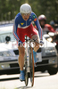 Jeannie Longo-Ciprelli of France riding during Women elite time trial race of UCI Road Cycling World Championships in Varese, Italy. Women elite time trial of UCI Road cycling World Championships was held in Varese, Italy, on Wednesday 24th of September 2008.
