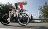 Second placed Christiane Soeder of Austria riding during Women elite time trial race of UCI Road Cycling World Championships in Varese, Italy. Women elite time trial of UCI Road cycling World Championships was held in Varese, Italy, on Wednesday 24th of September 2008.
