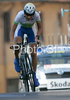 Janez Brajkovic of Slovenia riding during Men elite time trial race of UCI Road Cycling World Championships in Varese, Italy. Men elite time trial of UCI Road cycling World Championships was held in Varese, Italy, on Thursday 25th of September 2008.
