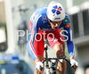 Jerome Coppel of France riding during Men elite time trial race of UCI Road Cycling World Championships in Varese, Italy. Men elite time trial of UCI Road cycling World Championships was held in Varese, Italy, on Thursday 25th of September 2008.
